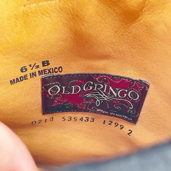 NWOB Old Gringo Black Mayra Hair on Hyde Leather Tall Western Cowgirl Boot 6.5 - Picture 12 of 12